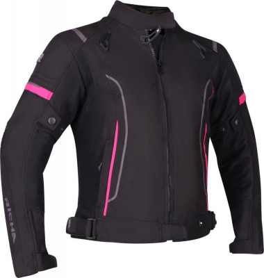 Geaca Moto Dama Richa Airstream 3 Jacket Women, Negru/Roz, 3XL foto