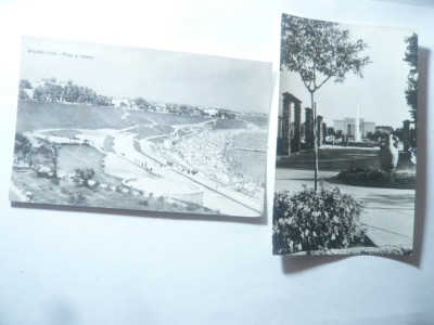 2 Ilustrate Eforie Sud 1963 si 1967 Plaja si Teatrul de vara foto