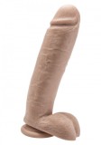 Dildouri mari - Get Real Dildo 25 cm cu Testicule - Natural