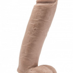 Dildouri mari - Get Real Dildo 25 cm cu Testicule - Natural