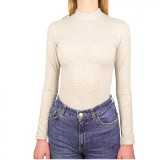 Bluza damă tip maletă din bumbac cu elastan - Confort și stil pentru orice ocazie - M - Gri