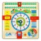 Calendar Educativ Lemn, Model Interactiv, Dimensiune 30.5x30.5 cm, Multicolor