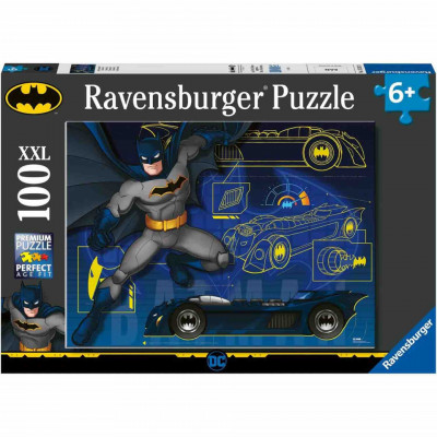 Puzzle Batman Cu Masina, 100 Piese foto