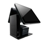 Sistem POS Dual Screen 15&quot; Touch + 15&quot; Monitor Client, i3-N305 Octa-core, 8GB RAM, 256GB SSD, FREE DOS