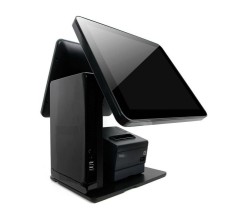 Sistem POS Dual Screen 15&quot; Touch + 15&quot; Monitor Client, i3-N305 Octa-core, 8GB RAM, 256GB SSD, FREE DOS