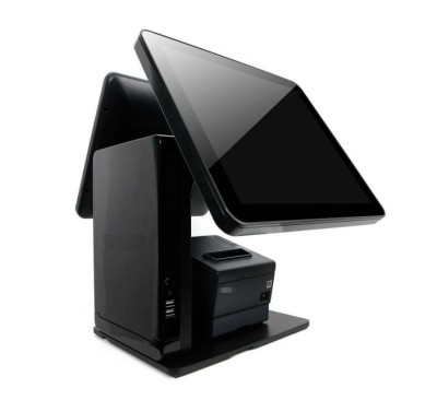 Sistem POS Dual Screen 15&amp;quot; Touch + 15&amp;quot; Monitor Client, i3-N305 Octa-core, 8GB RAM, 256GB SSD, FREE DOS foto