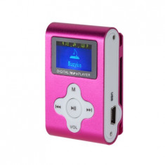 MP3 PLAYER CU AFISAJ QUER ROZ foto