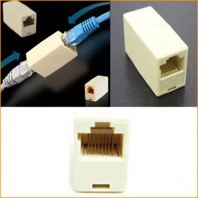 Mufa adaptor de prelungire cablu retea UTP/FTP/RJ45, mama-mama foto