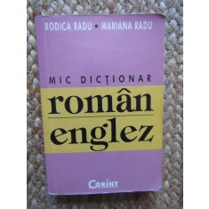 Mic Dictionar Roman-Englez - Rodica Radu, Mariana Radu