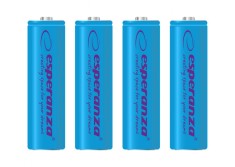 Acumulatori reincarcabili Esperanza, 4 buc, AA, Ni-MH, 2000MAH, 1,2V, AAA, albastru