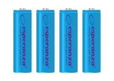 Acumulatori reincarcabili Esperanza, 4 buc, AA, Ni-MH, 2000MAH, 1,2V, AAA, albastru foto