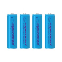 Acumulatori reincarcabili Esperanza, 4 buc, AA, Ni-MH, 2000MAH, 1,2V, AAA, albastru