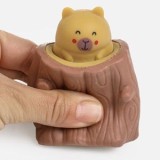 Jucărie Anti-Stres Pop Up, Trunchi de Copac cu Capybara, 6cm, CMCLASS