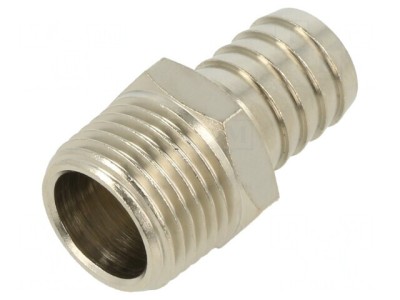 Racord push-in ştuţ alamă nichelată 1/2&amp;quot; 16mm foto