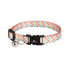 ZGARDA PENTRU PISICI FLAMINGO ARYA BULINE MULTICOLORE 20-35CMx10MM foto
