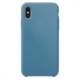 Husa TPU OEM Pure Silicone pentru Samsung Galaxy A51 A515, Gri-Bleu