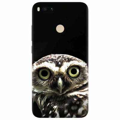 Husa silicon pentru Xiaomi Mi A1, Owl In The Dark foto