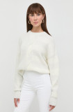 Cumpara ieftin Silvian Heach pulover din amestec de lana femei, culoarea bej,