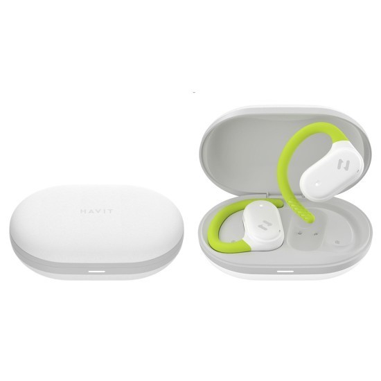 Casti fara Fir Open-Ear, Bluetooth 5.4, TWS, ENC, IPX5, Type-C, 1000mAh, Havit Life App - Havit (OWS915) - White
