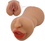 Masturbator Mouth&amp;Pussy Crazy Bull Zoey, Soft Skin, Maro, 17 cm