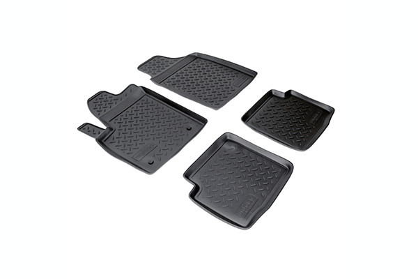 SET COVORASE AUTO CAUCIUC FIT FIAT 500 (2008-) - 4 PCS