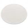 Covor TIMO 5979 cerc sisal exterior cadru alb, cerc 150 cm
