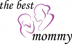 Sticker decorativ, The best mommy, Negru, 85 cm, 7417ST-2 foto