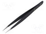 Pensetă PIERGIACOMI ESD de precizie ascuțită 120mm pentru lucrări de precizie