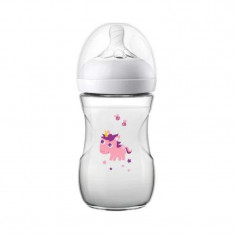 Avent Biberon Natural SCF070/25 debit lent, Unicorn, 260ml