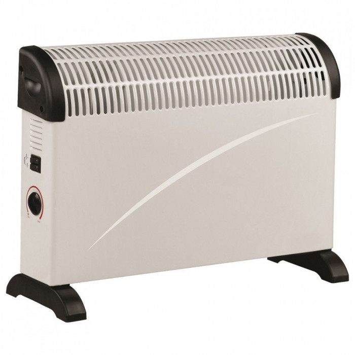 Convector electric 2000w, 3 trepte de putere, Protectie la supraincalzire, alb