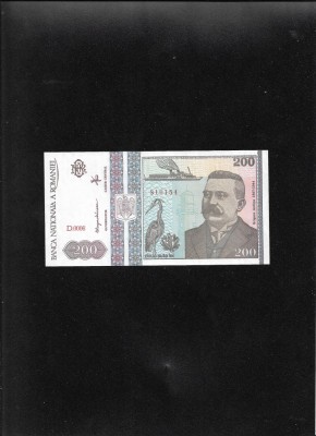 200 lei 1992 unc seria810184 foto