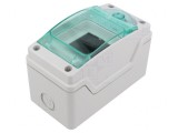 Carcasă pentru aparatură modulară IP65 gri deschis 3 module