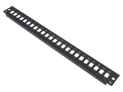 Patch Panel Fibră Optică 19&amp;quot; Negru RACK foto