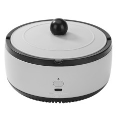 Scrumiera Multifunctionala cu Absorbtie, Incarcare USB, cu Purificator de Aer, Scrumiera cu Absorbtie Fum, 14,5 x 14 x 7,5 cm, Gri