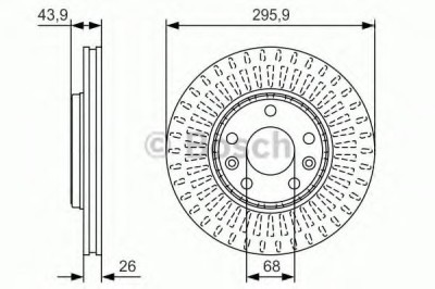 Disc frana RENAULT LATITUDE (L70) (2010 - 2016) BOSCH 0 986 479 S93 foto