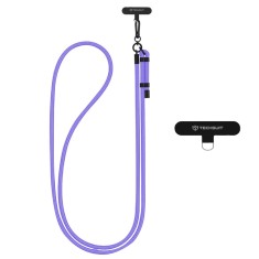 Lanyard telefon Techsuit Rope Crossbody Strap RCS1-96, mov inchis foto