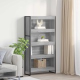 Cumpara ieftin Dulap pentru carti 80 x 30 x 155 cm Sonoma gri