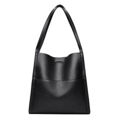 Geanta umar dama din piele ecologica Negru 30 x 31 x 12 cm