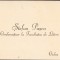HST A1764 Carte de vizită Ștefan Pașca Cluj director Muzeul Limbii Rom&acirc;ne