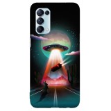 Husa compatibila cu Oppo A12 5G model Alien Abduction, Silicon, TPU, Viceversa, Transparent, Carcasa
