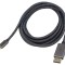 Cablu Goobay DisplayPort la USB-C textil 3m negru-argintiu 4K UHD