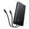 Baterie Externa Baseus Airpow Lite, 10000mAh, 22.5W, PD, 1 x Lightning - 1 x USB-A - 2 x USB-C, Neagra P10067501123-00