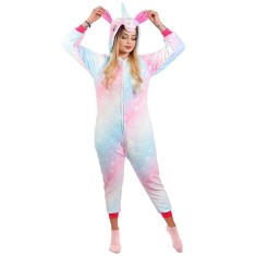 Pijama tip salopeta pentru dama, model unicorn, marime S Household NewTrend