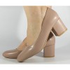 Pantofi nude office, gel pe talpa, 508089, 36, 37, Oem