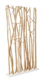 Cumpara ieftin Paravan din lemn natur si alb Aili 100 cm x 18.5 cm x 180 h