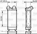 Radiator intercooler CITROEN C4 Grand Picasso I (UA) (2006 - 2016) VALEO 818837