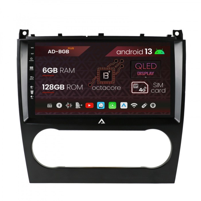 Navigatie Mercedes Benz G-Class W463 (2009-2012), Android 13, B-Octacore 6GB RAM + 128GB ROM, 9 Inch - AD-BGB9006+AD-BGRKIT414v2