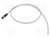 Conector M12 mamă 4 pini drept HARTING cod A DeviceNet/CANopen cu cablu 1m PVC