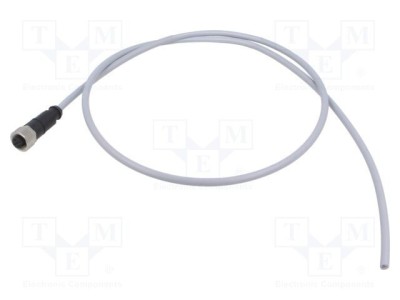 Conector M12 mamă 4 pini drept HARTING cod A DeviceNet/CANopen cu cablu 1m PVC foto