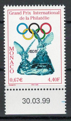 Monaco 1999 2450 MNH - Maree Premiu International de Filatelie ASCAT foto